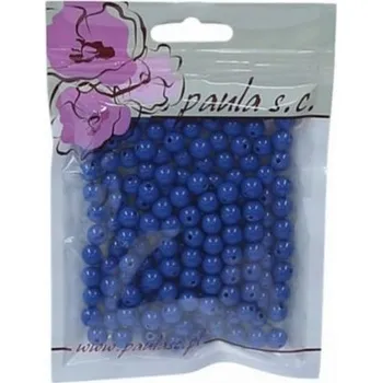 Dětské navlékací korálky Korálky 8mm tmavě modré matné plastové 50 g