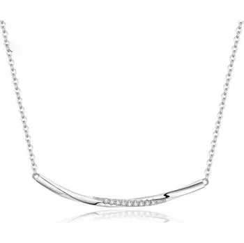 Náhrdelník GRACE Silver Jewellery Stříbrný náhrdelník se zirkony Brigid - stříbro 925/1000 NH-BSN130/121 Stříbrná 45 cm