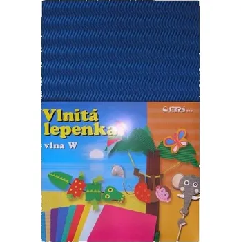 Karton Vlnitý karton zvlněná vlna - modrá