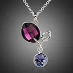 Francesca Petrucci Náhrdelník Swarovski Elements Orsina NH0115 Fialová 39 cm + 3 cm (prodloužení)