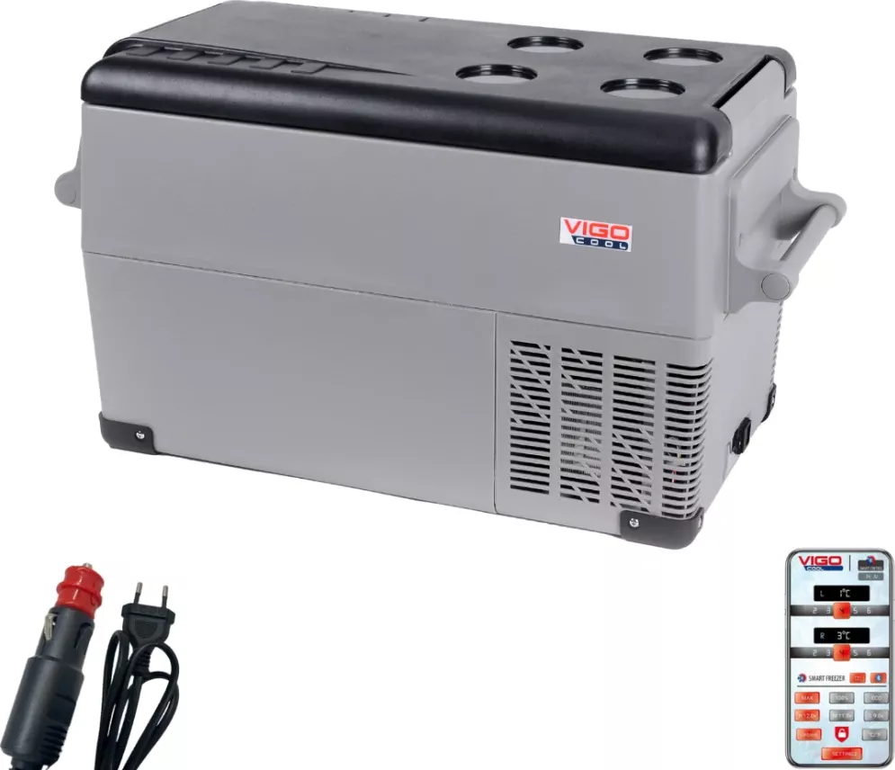 Přenosná kompresorová autochladnička Vigo Cool V35, 35 l, 12/24/230V