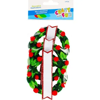 Vánoční dekorace Dekorační smolepící vánoční ozdoba 9,5 CM