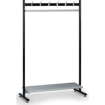 Věšák Věšák řadový 12h s poličkou - na nožkách