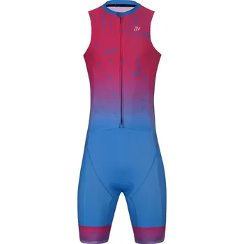 cyklistický dres HOLOKOLO Cyklistická kombinéza - SNIPP - růžová/tyrkysová 3XL