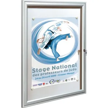 Vnitřní vitrína Reference 6 x A4 - stříbrná