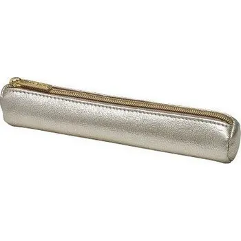 Penál Pouzdro kulaté, mini, Metalická zlatá