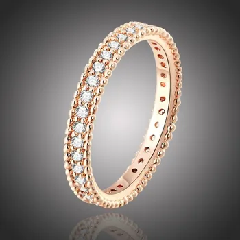 Prsten Victoria Filippi Pozlacený prsten Marcio se zirkony P490/59 59 Bílá/čirá