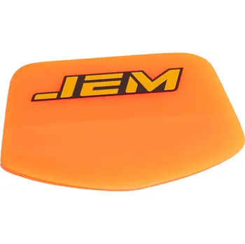 Polep vozidla JEM PPF JEM Stěrka s nápisem na PPF fólie zaoblená - oranžová