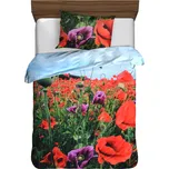 Povlečení mikrovlákno fototisk Máky 140…