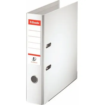 Plastový pákový pořadač Esselte No.1, 7,5 cm - bílá