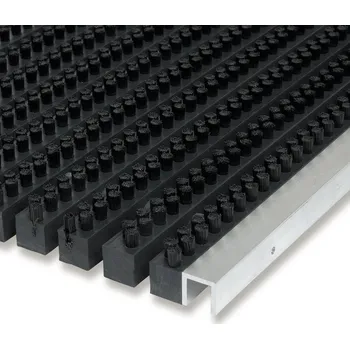 Rohožka Plastová kartáčová vstupní rohož FLOMA Wellbru - 60 x 90 x 2,2 cm, 80001405