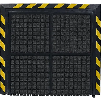 Rohožka Černo-žlutá podlahová protiúnavová rohož (okraj) - 101 x 111 x 1,9 cm, 87660052