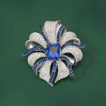 Éternelle Luxusní brož se zirkony Gianna B8120-X3463-1-390 Stříbrná