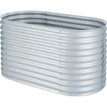 Blumfeldt Rondabox 160x80x80 cm Vyvýšený záhon Stříbrný (10031113)