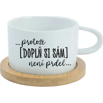 Personalizovaný hrnek Makronka - Protože [doplň si sám] není prdel