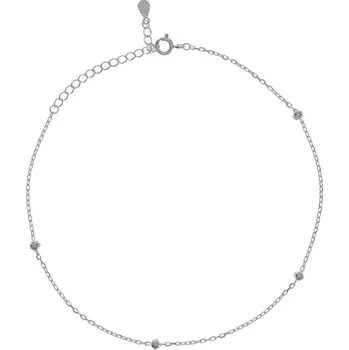 Náramek Argento 91782 Stříbrný náramek na nohu - kulky, délka 22 až 26 cm