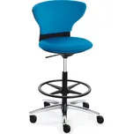 Sedus židle turn around tu-181 vysoká černá leštěný hliník POTAH ZÁDOVÉ OPĚRKY: Atlantic 9AT_A66063 turquoise, TYP KOLEČEK / KLUZÁKY: kolečka (vždy na tvrdý povrch)