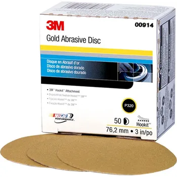 Brusný papír 3M 00914 Hookit Brusný papír 76mm, s.zip, P320