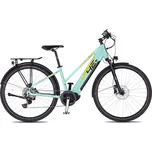 4EVER HARMONY ELITE TREK (tyrkys / zlatá) 2024 Průměr kol: 28" (700C), Výška rámu: (18" = 46 cm), Velikost rámu: M