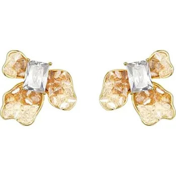 Náušnice JAY Náušnice s krystaly Dorothy - broskvové květy, stříbrné zapínání JAY-9108-ZS51037(1) Champagne