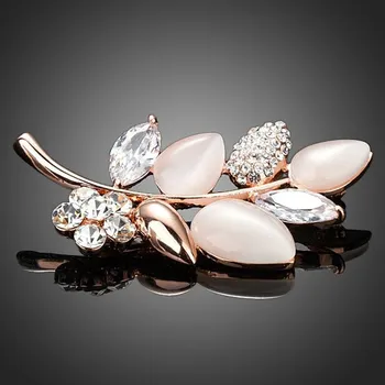 Brož Francesca Petrucci Brož Swarovski Elements Graziana B0016/CO Bílá/čirá