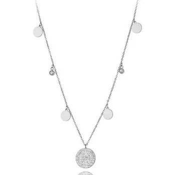 Náhrdelník Victoria Filippi Stainless Steel Ocelový náhrdelník Claire - chirurgická ocel, zirkon NHN20231-2/48 Stříbrná 40 cm + 5 cm (prodloužení)