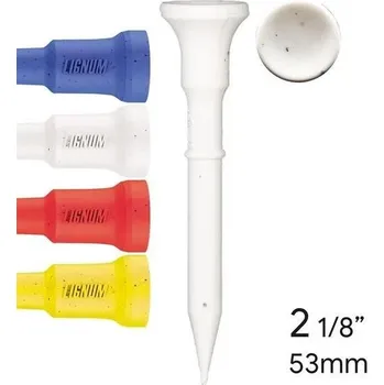 Golfová tyčka Lignum Tee plastová týčka 53mm, 16ks, mix barev