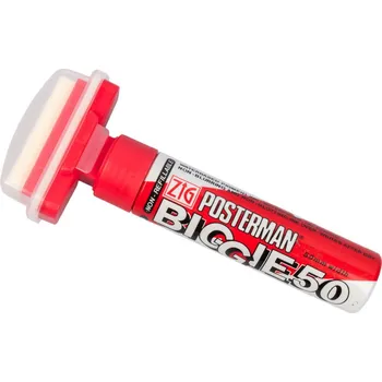 AHProfi Fixy na sklo voděodolné Posterman Biggie - 50 mm - červený - 458020120