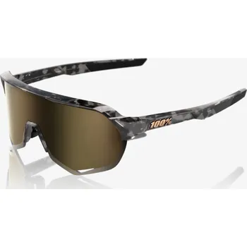 Sluneční brýle 100% brýle S2 - Gloss Black Havana - Soft Gold Mirror