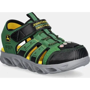 Dívčí sandály Dětské sandály Skechers S LIGHTS-HYPNO-SPLASH-TRACTO zelená barva, 407070L 77X, EUR 33.5