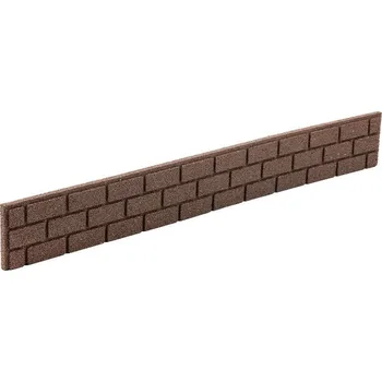Zahradní obrubník Hnědý gumový zahradní obrubník FLOMA Bricks - 120 x 2 x 9 cm, 80100012
