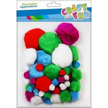 Kuličky POMPON barevné 463920