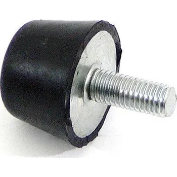 Černý gumový doraz tvaru komolého kužele se šroubem FLOMA - průměr 3 cm x 2 cm, 87651190