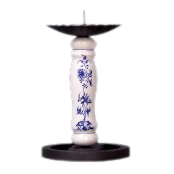 Svícen Cibulák Krbový svícen nízký 18,5cm Originál Český porcelán Dubí