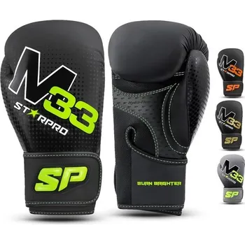Boxerské rukavice Starpro M33 z matné syntetické kůže pro trénink a sparing v Muay Thai Kickboxu