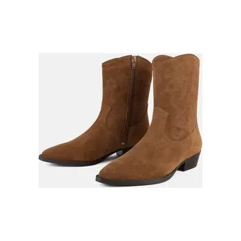 Dámské kozačky L37 Polokozačky WILD WEST WALKERS Hnědá 37