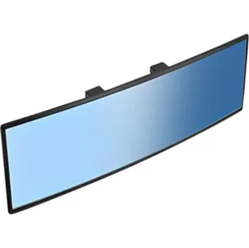 Panoramatické zpětné zrcátko do auta pro děti 180° Antireflexní modré sklo HD optika Noční jízda Připínací design Nerozbitné