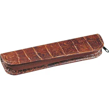 Penál Pouzdro na 2 psací potřeby - tmavě hnědá