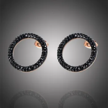 Náušnice Victoria Filippi Stainless Steel Ocelové náušnice se zirkony Vanesa - chirurgická ocel NAUE18455-1/23 Zlatá