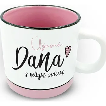 Nekupto Hrnek s potiskem 400 ml pastel - Dana