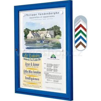 Venkovní vitrína Tradition-6 x A4 - stříbrná