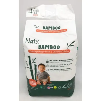 Plenkové kalhoty Dětské plenkové kalhotky Naty Bamboo, vel.4 (8-14kg), 20ks