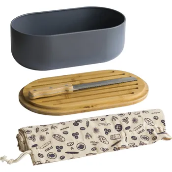 chlebník Chlebník NBA195 36 cm, modrá, kov, Pebbly - doprava zdarma od 2999 Kč