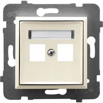 Elektrická zásuvka Ospel béžová nástěnná Elektrická Zásuvka