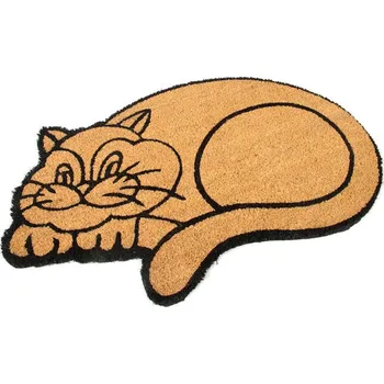 Rohožka Kokosová vstupní rohož Happy Cat - 75 x 45 x 1,7 cm, 70930106