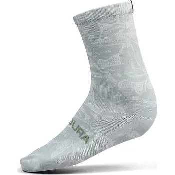 Pánská móda Endura ponožky Grid Floral LTD Print Mains Grey - vel. L-XL (42,5-47) r.25