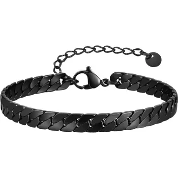 Náramek Daniel Dawson Pánský náramek Jacobo Black - 6 mm, chirurgická ocel NR2278-BR-1938B Černá 18 cm + 5 cm (prodloužení)