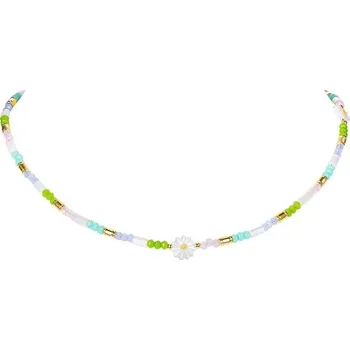 Náhrdelník Éternelle Barevný korálkový náhrdelník Colorful Summer NH1230-DS46486 Barevná/více barev 39 cm + 5 cm (prodloužení)