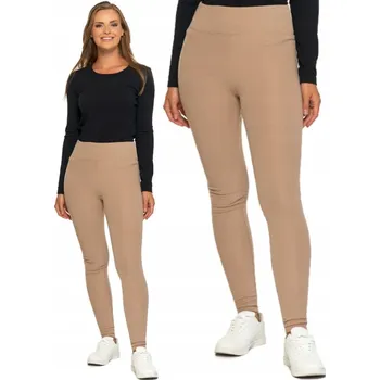 Dámské legíny Moraj Klasické žebrované legíny s vysokým pasem 1800-014 béžové L/XL