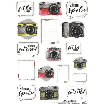 samolepka HuráPapír Samolepky A5 - Fotoaparát č.8